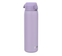 Ion8 Vacuum Insulated Stainless Steel 1 Litre Water Bottle, 920 ml/31 oz, Leak Proof, Easy to Open, Secure Lock, Dishwasher Safe, Carry Handle, Metal Water Bottle, Ideal for Sports/Yoga, Light Purple