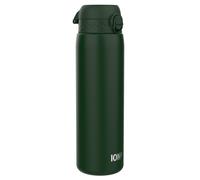 ION8 Leak Proof 1 Litre Thermal Water Bottle, Insulated Steel, Dark Green, 1L