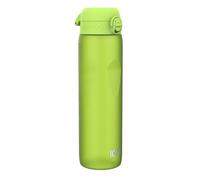 Ion8 1 Litre Water Bottle, Leak Proof, Flip Lid, Carry Handle, Rapid Hydration, Dishwasher Safe, BPA Free, Contoured Grip, Ideal for Travel, Gym & Activity, Carbon Neutral Recyclon, 32 oz, Green