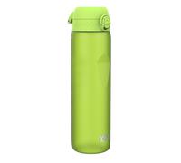 Ion8 1 Litre Water Bottle, Leak Proof, Flip Lid, Carry Handle, Rapid Hydration, Dishwasher Safe, BPA Free, Contoured Grip, Ideal for Travel, Gym & Activity, Carbon Neutral Recyclon, 32 oz, Green