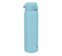 ION8 Lightweight 1 Litre Steel Water Bottle, Non-Insulated, Leak Proof, Easy to Open, Secure Lock, Dishwasher Safe, Flip Cover, Carry Handle, Ideal for Travel & Active Lifestyles, Alaskan Blue