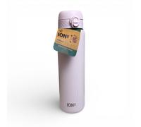 ION8 Lightweight 1 Litre Steel Water Bottle, Non-Insulated, Leak Proof, Easy to Open, Secure Lock, Dishwasher Safe, Flip Cover, Carry Handle, Ideal for Travel & Active Lifestyles, Pink