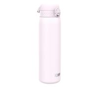 ION8 Lightweight 1 Litre Steel Water Bottle, Non-Insulated, Leak Proof, Easy to Open, Secure Lock, Dishwasher Safe, Flip Cover, Carry Handle, Ideal for Travel & Active Lifestyles, Pink