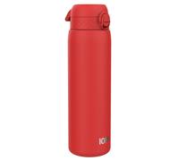 Ion8 1 Litre Stainless Steel Water Bottle, Leak Proof, Easy to Open, Secure Lock, Dishwasher Safe, Carry Handle, Hygienic Flip Cover, Easy Clean, Durable, Scratch Resistant, 1200 ml/40 oz, Red