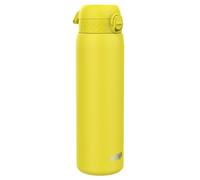ION8 Lightweight 1.2 Litre Steel Water Bottle, Non-Insulated, Leak Proof, Easy to Open, Secure Lock, Dishwasher Safe, Flip Cover, Carry Handle, Ideal for Travel & Active Lifestyles, Yellow