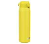 ION8 Leak Proof 1 Litre Water Bottle, Stainless Steel, Yellow, 1L