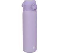 ION8 Vacuum Insulated Steel Water Bottle, 500 ml/17 oz, Leak Proof, Easy to Open, Secure Lock, Dishwasher Safe, Fits Cup Holders, Carry Handle, Scratch Resistant, Metal Water Bottle, Light Purple