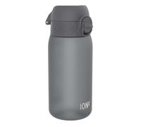 ION8 Kids Water Bottle, 350 ml/12 oz, Leak Proof, Easy to Open, Secure Lock, Dishwasher Safe, BPA Free, Carry Handle, Hygienic Flip Cover, Easy Clean, Odour Free, Carbon Neutral, Grey