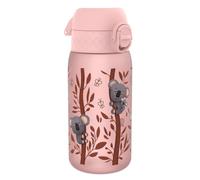 Ion8 Kids Water Bottles, 350ml/12oz, BPA Free, Leakproof, Dishwasher Safe, Easy Open, Secure Lock, Small Boys & Girls Water Bottle,Kids Drinks Bottle for Spill-free Drinking, Pink, Baby Koalas