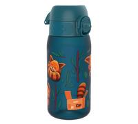 ION8 Kids Water Bottles, 350ml/12oz, BPA Free, Leakproof, Dishwasher Safe, Easy Open, Secure Lock, Small Boys & Girls Water Bottle,Kids Drinks Bottle for Spill-Free Drinking, Teal, Red Pandas