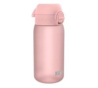 ION8 Kids Water Bottle, 350 ml/12 oz, Leak Proof, Easy to Open, Secure Lock, Dishwasher Safe, BPA Free, Carry Handle, Hygienic Flip Cover, Easy Clean, Odour Free, Carbon Neutral, Rose Pink