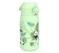 ION8 Leak Proof Kids Water Bottle, Stainless Steel, Pandas, 400ml (13oz)