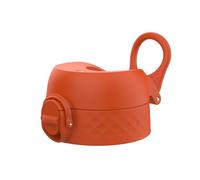 Ion8 Leak Proof Replacement OneTouch 2.0 Water Bottle Lid, Leak Proof, Easy to Open, Secure Lock, Dishwasher Safe, BPA Free, Hygienic Flip Cover, Carry Handle, Easy Clean, Large, Hearty Orange
