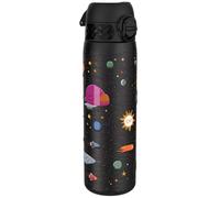 Ion8 Vacuum Insulated Steel Water Bottle, 500 ml/18 oz, Leak Proof, Easy to Open, Secure Lock, Dishwasher Safe, Fits Cup Holders, Carry Handle, Scratch Resistant, Metal Water Bottle, Spaceships