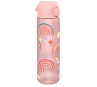 ION8 Leak Proof Slim Water Bottle, Recyclon, Rainbows, 500ml (18oz)
