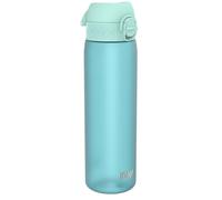 Ion8 Water Bottle, 500 ml/18 oz, Leak Proof, Easy to Open, Secure Lock, Dishwasher Safe, BPA Free, Hygienic Flip Cover, Carry Handle, Fits Cup Holders, Easy Clean, Carbon Neutral, Sonic Blue