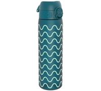 ION8 Leak Proof Slim Water Bottle, Recyclon, Waves, 500ml (18oz)