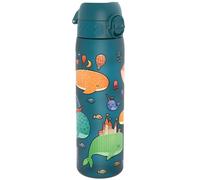 ION8 Leak Proof Slim Water Bottle, Recyclon, Whales, 500ml (18oz)