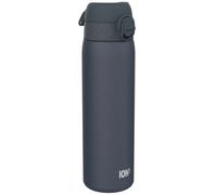 ION8 Leak Proof Slim Water Bottle, Stainless Steel, Ash Navy, 600ml (20oz)
