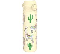 ION8 Leak Proof Slim Water Bottle, Stainless Steel, Llamas, 600ml (20oz)