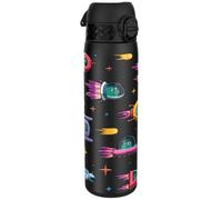 Ion8 Lightweight Steel Water Bottle, 600 ml/20 oz, Non-Insulated, Leak Proof, Easy to Open, Secure Lock, Dishwasher Safe, Flip Cover, Fits Cup Holders, Carry Handle, Metal Water Bottle, Spaceships