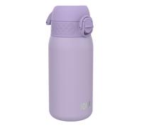 Ion8 Vacuum Insulated Steel Water Bottle, 320 ml/11 oz, Leak Proof, Easy to Open, Secure Lock, Dishwasher Safe, Carry Handle, Metal Water Bottle, ThermoShield Stainless Steel, Light Purple