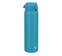 ION8 Lightweight 1 Litre Steel Water Bottle, Non-Insulated, Leak Proof, Easy to Open, Secure Lock, Dishwasher Safe, Flip Cover, Carry Handle, Ideal for Travel & Active Lifestyles, Blue