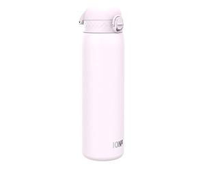 Ion8 Lightweight 1 Litre Steel Water Bottle, Non-Insulated, Leak Proof, Easy to Open, Secure Lock, Dishwasher Safe, Flip Cover, Carry Handle, Ideal for Travel & Active Lifestyles