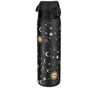 Ion8 Lightweight Steel Water Bottle, 600 ml/20 oz, Non-Insulated, Leak Proof, Easy to Open, Secure Lock, Dishwasher Safe, Flip Cover, Fits Cup Holders, Carry Handle, Metal Water Bottle, Celestial