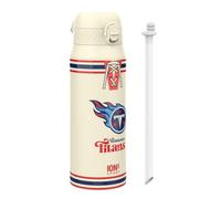 Ion8 NFL Titans Sports Thermal Water Bottle with Removable Straw, 750ml/24oz, Leak-proof Vacuum Insulated Drinking Bottle, Easy to Open, Secure Lock, Dishwasher Safe, Flip Cover, Metal water Bottle
