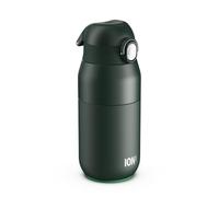 ION8 Primo Revive Insulated Water Bottle 360 ml (12 oz)- Leakproof Stainless Steel Bottle with Flip Lid, One Touch Open, Fast Flow, Vacuum Insulated Hot & Cold, Dishwasher Safe, Dark Green