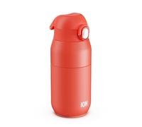 ION8 Primo Revive Insulated Water Bottle 360 ml (12 oz)- Leakproof Stainless Steel Bottle with Flip Lid, One Touch Open, Fast Flow, Vacuum Insulated Hot & Cold, Dishwasher Safe, Coral
