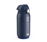 ION8 Primo Revive Insulated Water Bottle 360 ml (12 oz)- Leakproof Stainless Steel Bottle with Flip Lid, One Touch Open, Fast Flow, Vacuum Insulated Hot & Cold, Dishwasher Safe, Navy Blue
