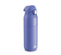ION8 Primo Revive Insulated Water Bottle 540 ml (18 oz)- Leakproof Stainless Steel Bottle with Flip Lid, One Touch Open, Fast Flow, Vacuum Insulated Hot & Cold, Dishwasher Safe, Lilac