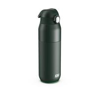 ION8 Primo Revive Insulated Water Bottle 540 ml (18 oz)- Leakproof Stainless Steel Bottle with Flip Lid, One Touch Open, Fast Flow, Vacuum Insulated Hot & Cold, Dishwasher Safe, Dark Green
