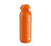 ION8 Primo Revive Insulated Water Bottle 720 ml (24 oz)- Leakproof Stainless Steel Bottle with Flip Lid, One Touch Open, Fast Flow, Vacuum Insulated Hot & Cold, Dishwasher Safe, Orange