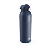 ION8 Primo Revive Insulated Water Bottle 720 ml (24 oz)- Leakproof Stainless Steel Bottle with Flip Lid, One Touch Open, Fast Flow, Vacuum Insulated Hot & Cold, Dishwasher Safe, Navy Blue