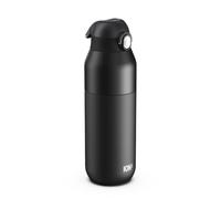 ION8 Primo Revive Insulated Water Bottle 720 ml (24 oz)- Leakproof Stainless Steel Bottle with Flip Lid, One Touch Open, Fast Flow, Vacuum Insulated Hot & Cold, Dishwasher Safe, Black