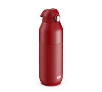 ION8 Primo Revive Insulated Water Bottle 910 ml (30 oz)- Leakproof Stainless Steel Bottle with Flip Lid, One Touch Open, Fast Flow, Vacuum Insulated Hot & Cold, Dishwasher Safe, Red