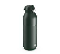 ION8 Primo Revive Insulated Water Bottle 910 ml (30 oz)- Leakproof Stainless Steel Bottle with Flip Lid, One Touch Open, Fast Flow, Vacuum Insulated Hot & Cold, Dishwasher Safe, Dark Green