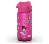 Ion8 Kids Water Bottle, 350 ml/12 oz, Leak Proof, Easy to Open, Secure Lock, Dishwasher Safe, BPA Free, Carry Handle, Hygienic Flip Cover, Easy Clean, Odour Free, Carbon Neutral, Princess