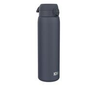 ION8 Stainless Steel Water Bottle, Leak Proof, Easy to Open, Secure Lock, Dishwasher Safe, Carry Handle, Hygienic Flip Cover, Easy Clean, Metal Water Bottle, 1200 ml/40 oz, Ash Navy Blue