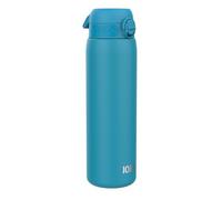 ION8 Vacuum Insulated Stainless Steel 1 Litre Water Bottle, 920 ml/31 oz, Leak Proof, Easy to Open, Secure Lock, Dishwasher Safe, Carry Handle, Metal Water Bottle, Ideal for Sports and Yoga, Blue