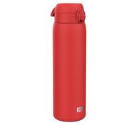 Ion8 Vacuum Insulated Stainless Steel 1 Litre Water Bottle, Red | Leak Proof, One-Finger Open, Secure Lock, Carry Handle, Dishwasher Safe, Scratch Resistant, Ideal for Sports and Yoga, 920ml