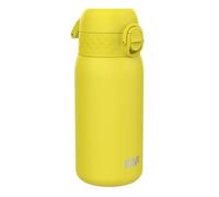 ION8 Vacuum Insulated Steel Water Bottle, 320 ml/11 oz, Leak Proof, Easy to Open, Secure Lock, Dishwasher Safe, Carry Handle, Metal Water Bottle, ThermoShield Stainless Steel, Yellow