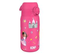 Ion8 Vacuum Insulated Steel Water Bottle, 320 ml/11 oz, Leak Proof, Easy to Open, Secure Lock, Dishwasher Safe, Carry Handle, Metal Water Bottle, ThermoShield Stainless Steel, Pink, Princess