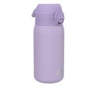 ION8 Vacuum Insulated Steel Water Bottle, 320 ml/11 oz, Leak Proof, Easy to Open, Secure Lock, Dishwasher Safe, Carry Handle, Metal Water Bottle, ThermoShield Stainless Steel, Light Purple