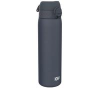 ION8 Vacuum Insulated Steel Water Bottle, 500 ml/17 oz, Leak Proof, Easy to Open, Secure Lock, Dishwasher Safe, Fits Cup Holders, Carry Handle, Scratch Resistant, Metal Water Bottle, Ash Navy