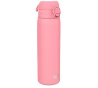 ION8 Vacuum Insulated Steel Water Bottle, 500 ml/17 oz, Leak Proof, Easy to Open, Secure Lock, Dishwasher Safe, Fits Cup Holders, Carry Handle, Scratch Resistant, Metal Water Bottle, Rose Pink