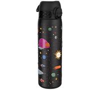 Ion8 Vacuum Insulated Steel Water Bottle, 500 ml/18 oz, Leak Proof, Easy to Open, Secure Lock, Dishwasher Safe, Fits Cup Holders, Carry Handle, Scratch Resistant, Metal Water Bottle, Spaceships